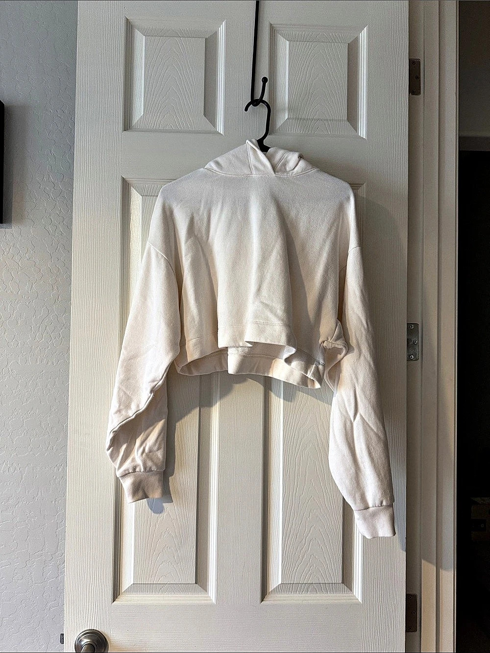 Alo Cropped Hoodie in White
